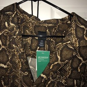 Snake Skin Button Up